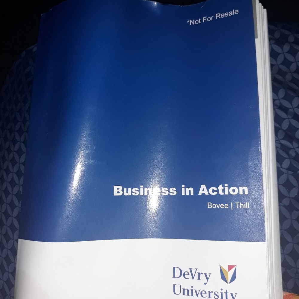 DeVry University Business in Action Book